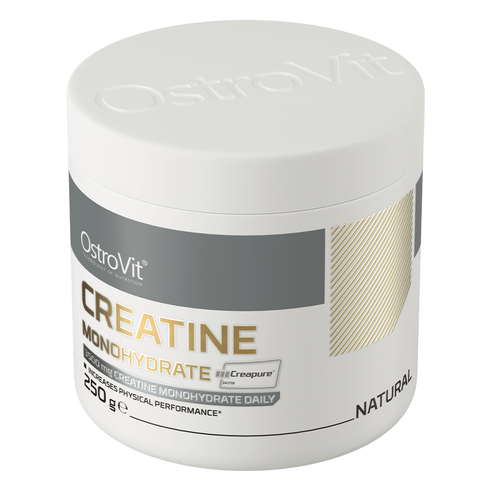 OstroVit Creatine Monohydrate Creapure 250g (71 Lần Dùng) | Creatine Tinh Khiết, Tăng Cường Sức Mạnh và Hiệu Suất Tập Luyện | Nhập Khẩu Ba Lan