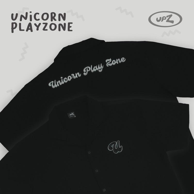 UPZ Áo Sơmi Thêu Chữ Unicorn Play Zone (4 Màu)