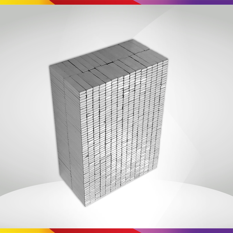 50 Viên Nam Châm Đất Hiếm Hình Chữ Nhật 20x5x2mm Mạ Kẽm Lực Từ N35 Cực Mạnh