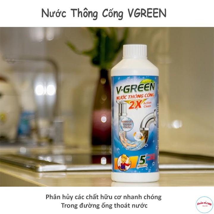 Chai nước thông cống vgreen 00214