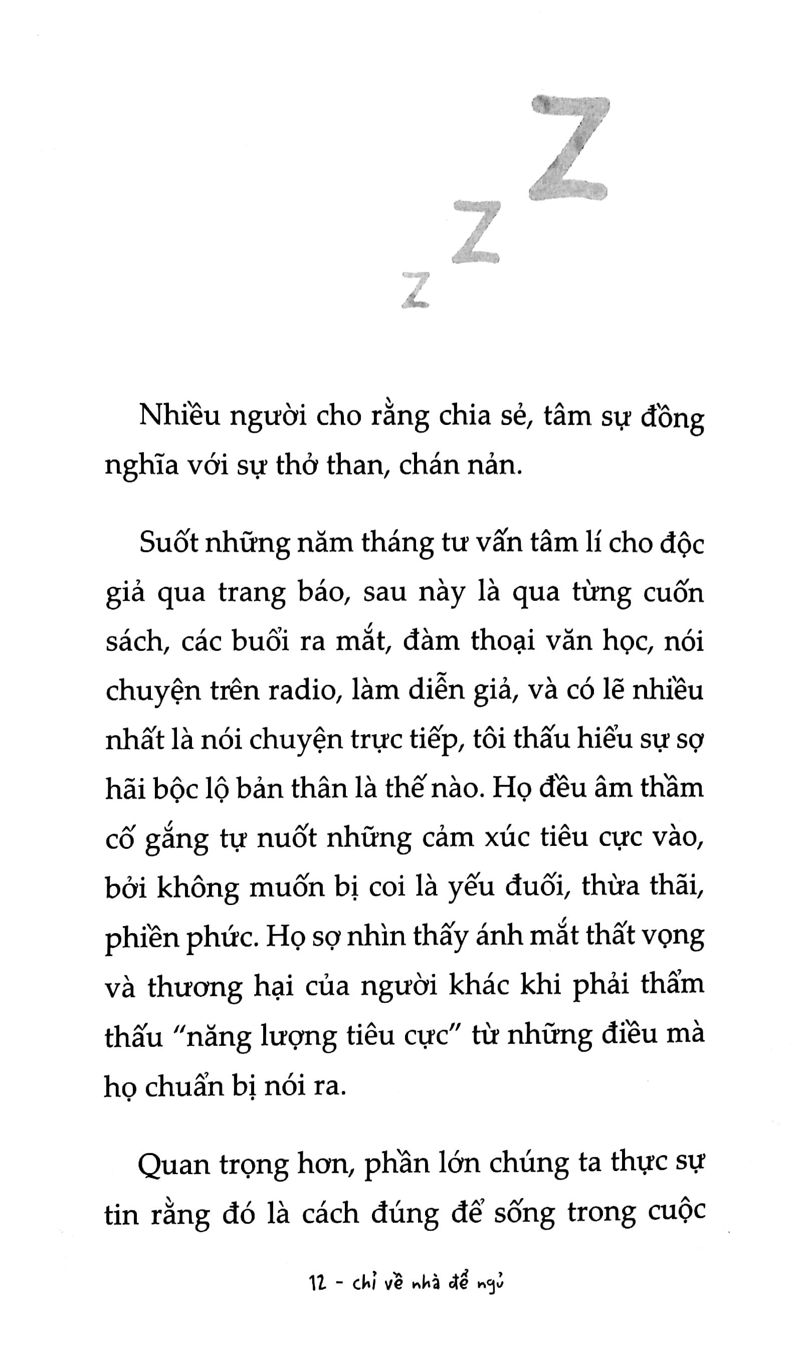 Chỉ Về Nhà Để Ngủ