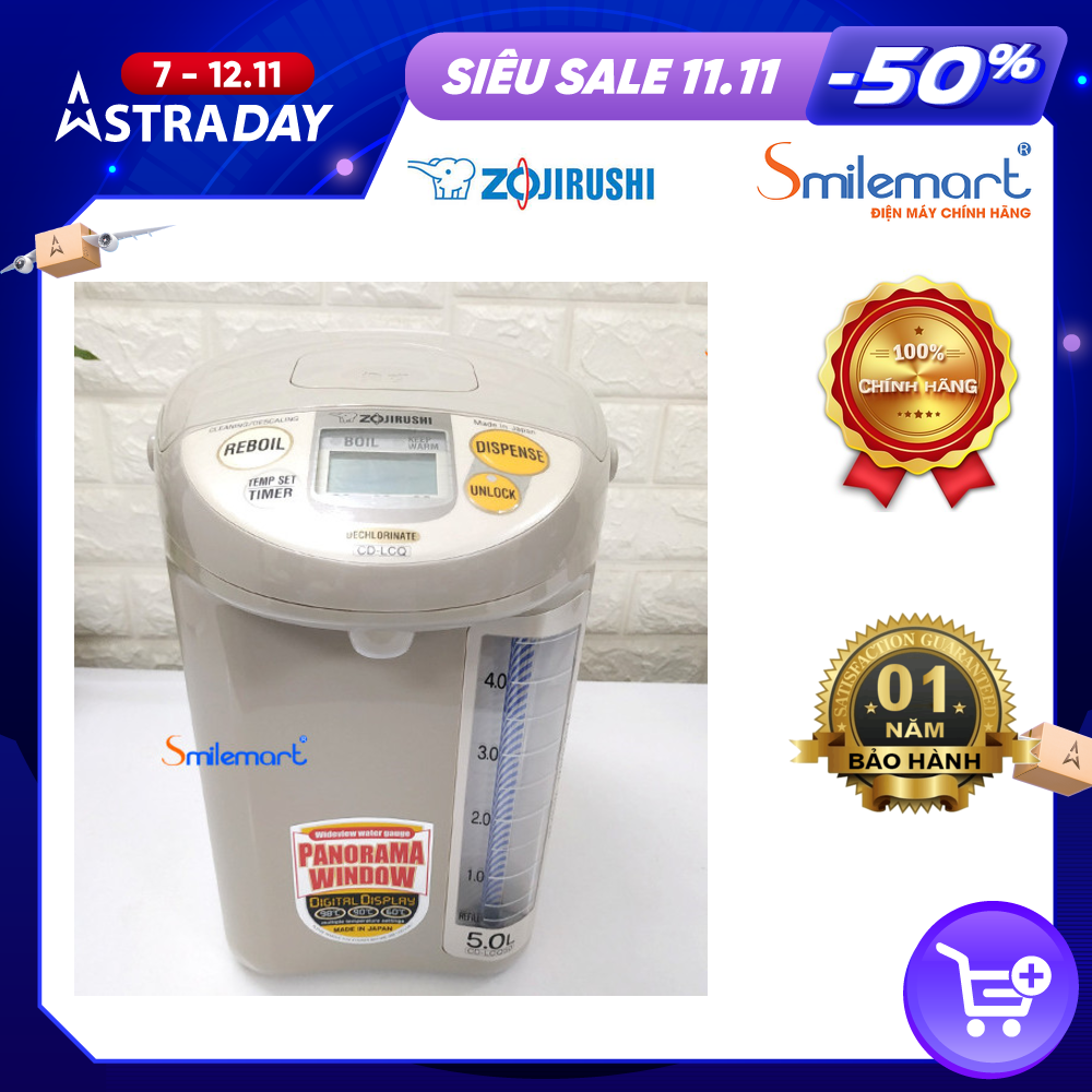 Bình Thủy Điện Zojirushi ZOBT-CD-LCQ50-TK – 5.0 L - Hàng chính hãng