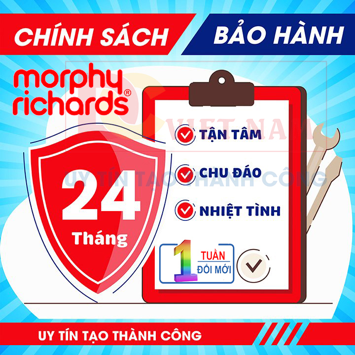 Máy xay sinh tố cầm tay 4 trong 1 Morphy Richards MR6006, công suất 600W, tích hợp 8 tốc độ quay cùng chế độ Turbo, dung tích cối chứa 500ml- Hàng chính hãng