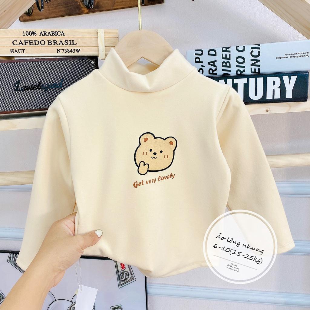 Áo giữ nhiệt LYBABY thu đông dài tay cổ cao cho bé trai AP20