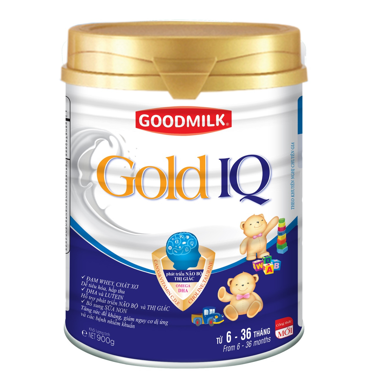 Sữa Bột Gold IQ Dành Cho Trẻ 6 Tháng Đến 36 Tháng Lon 850g