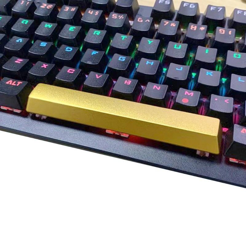HSV Aluminum Alloy CNC Personalized Dye Sub Keycap for Game Mechanical Keyboard Cherry Mx Switch 6.25U Space Keycap