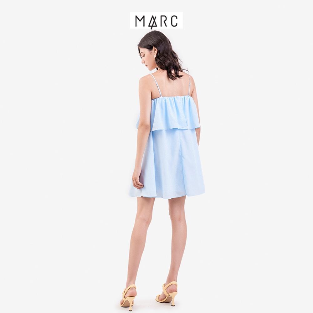 Đầm 2 dây nữ MARC FASHION form rộng phối bèo ngực CBVH070922