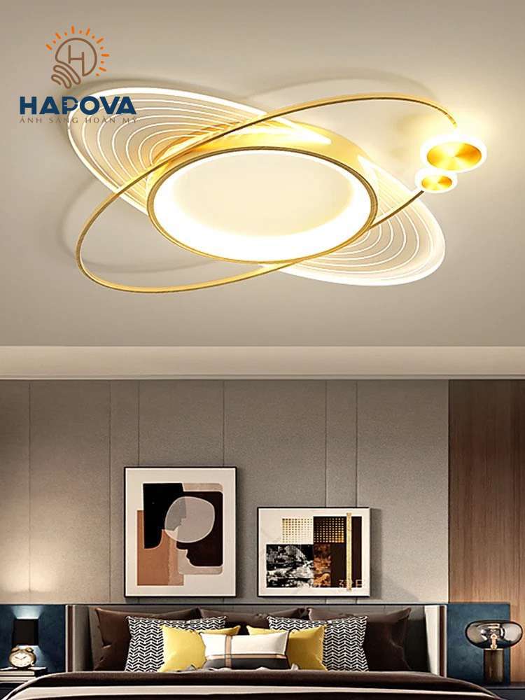 Đèn led ốp trần 3 Chế độ Ánh sáng HAPOVA ALIVA 1038 Đường kính 500m Hình tròn