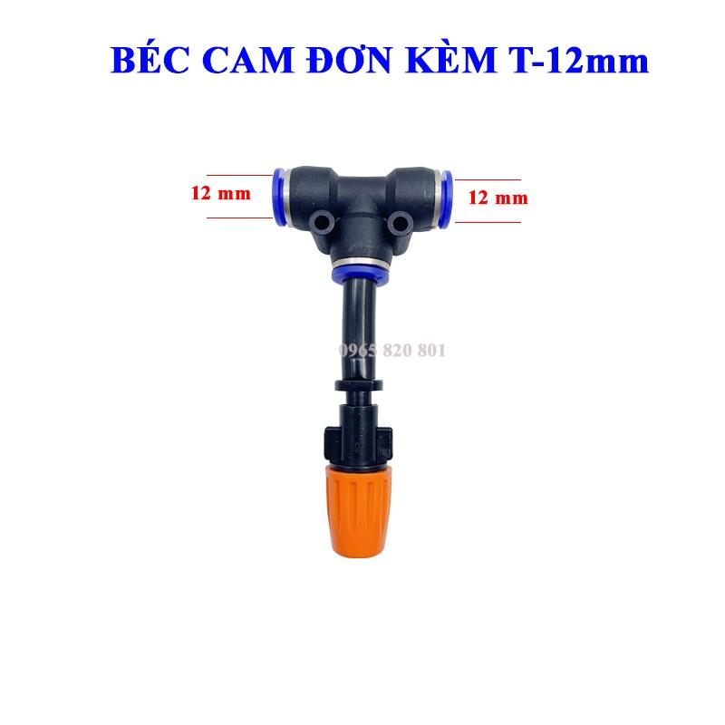 Béc Phun Sương 1 Cửa Cam gắn ống 8,10,12mm