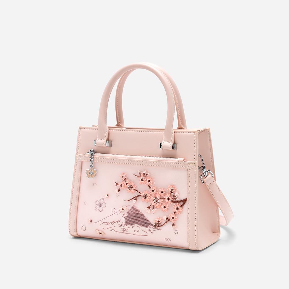 Vasscara Túi Tote Xách Tay Họa Tiết Thêu Sakura - TOT 0113