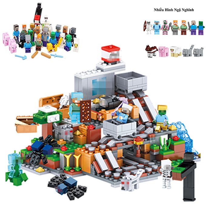 Bộ Đồ Xếp Hình Lắp Ráp My World Minecraft Mô Hình Ngôi Làng Nhỏ Và Thành Phố Tương Lai - Đồ Chơi Trẻ Em Phát Triển Tư Duy Cho Bé Trên 6 Tuổi Có Ảnh Thật