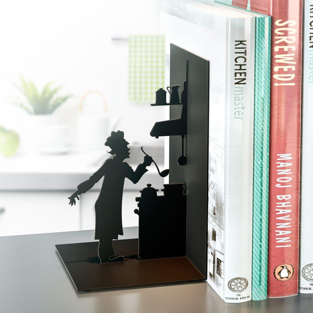 Le Chef Metal Bookends. Lý tưởng cho sách dạy nấu ăn.