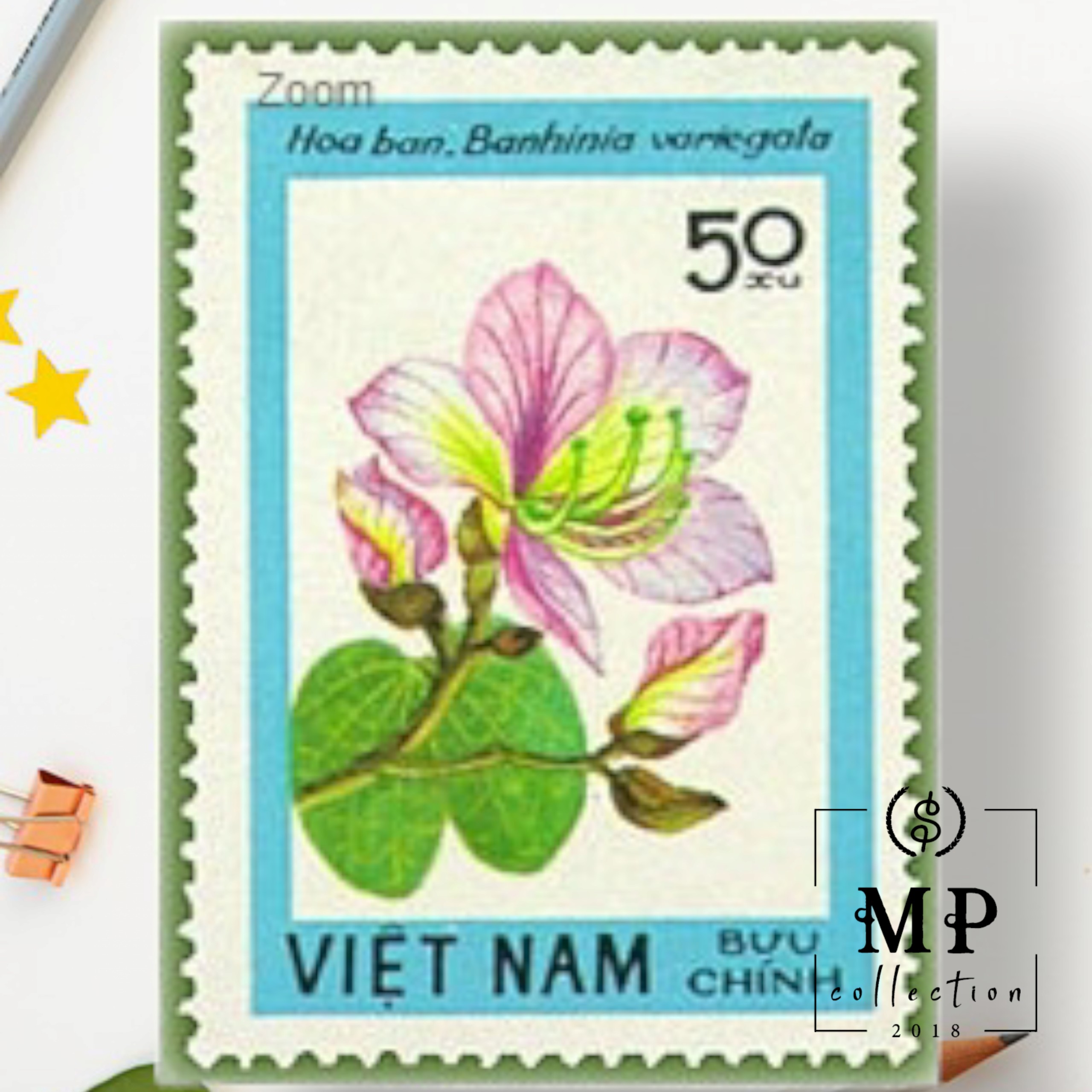 Tem sưu tập MS 435 Tem CTO Việt Nam Hoa rừng 1984