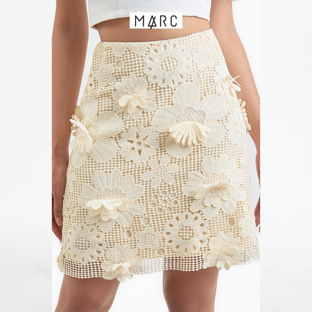 Váy ren nữ MARC FASHION hoa 3D mini form A TRLH113022