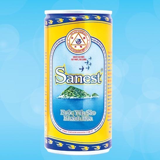 [Hộp 6 lon] Nước Yến sào Khánh Hòa Sanest đóng lon 190ml - Không đường 003