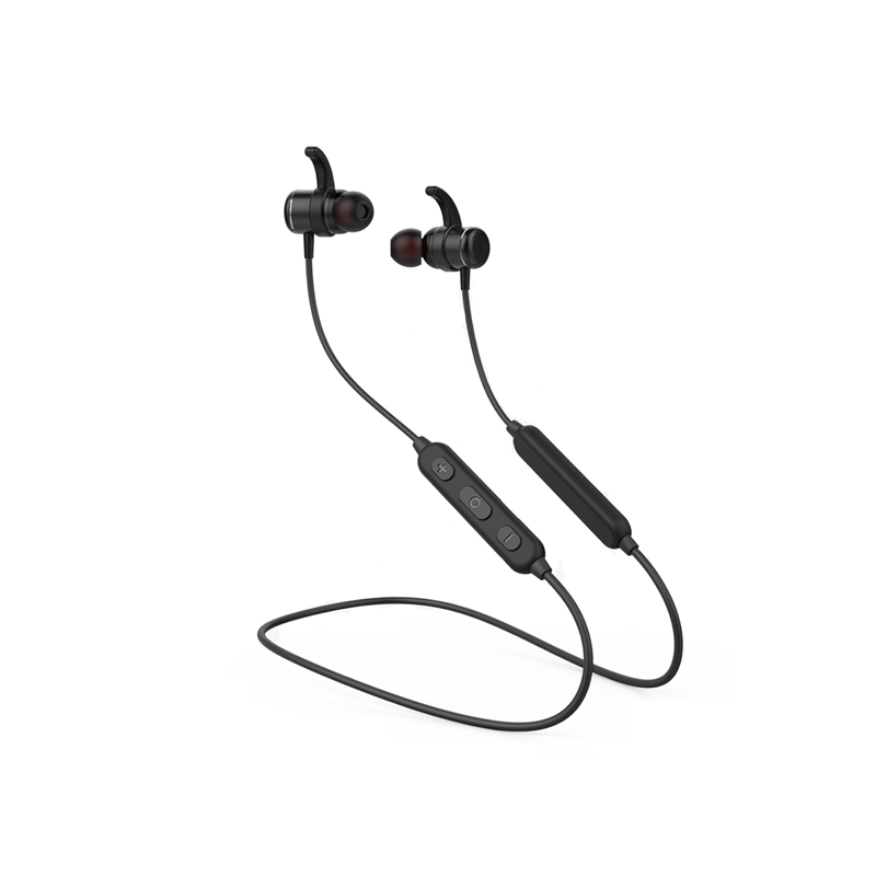 Tai nghe bluetooth thể thao Kisonli KX-1 Bass mạnh - thiết kế nam châm 2 đầu (đen) HÀNG CHÍNH HÃNG