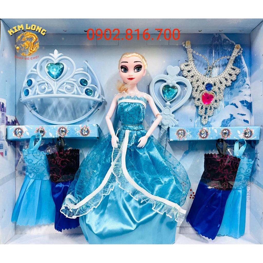 Đồ chơi hộp Búp bê Elsa kèm trang sức và vương miện - nữ hoàng băng giá Frozen