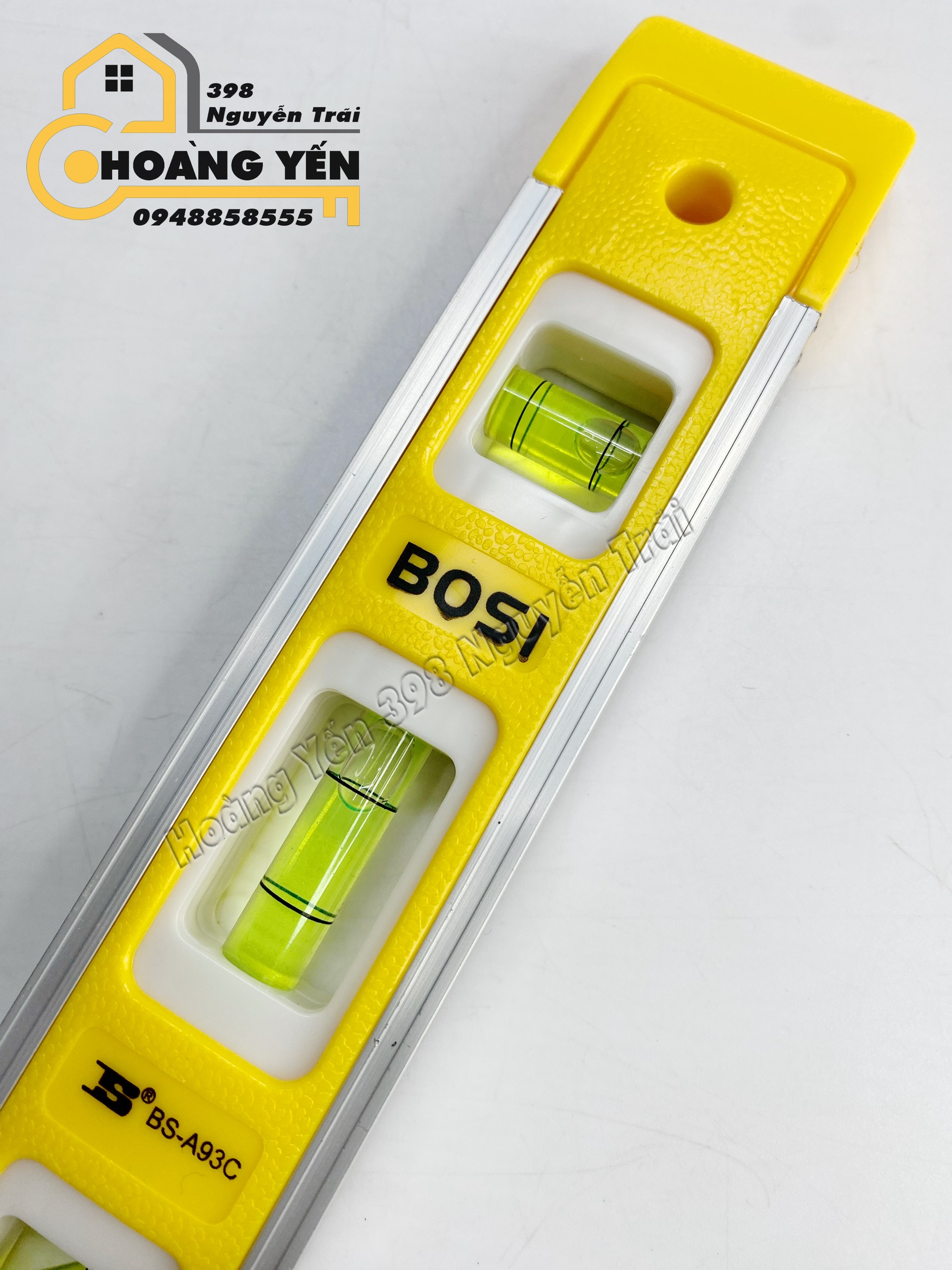 Thước Nivo - Thước thuỷ Bosi, thước livo cân bằng, thước thăng bằng, thước nivo BOSI TOOLS BS-S93C (20cm)