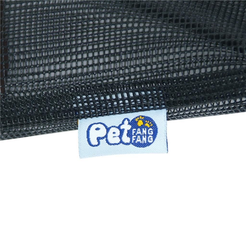 Small Pet Cats Dogs Carrier Mesh Shoulder Bag Carrying Bag Black S