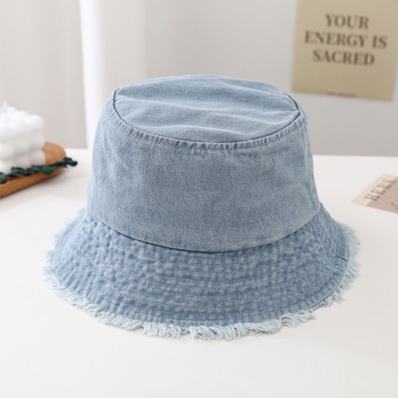 Nón Mũ Vành Vải Jeans Tua Rua Kiểu Dáng Unisex Nam Nữ