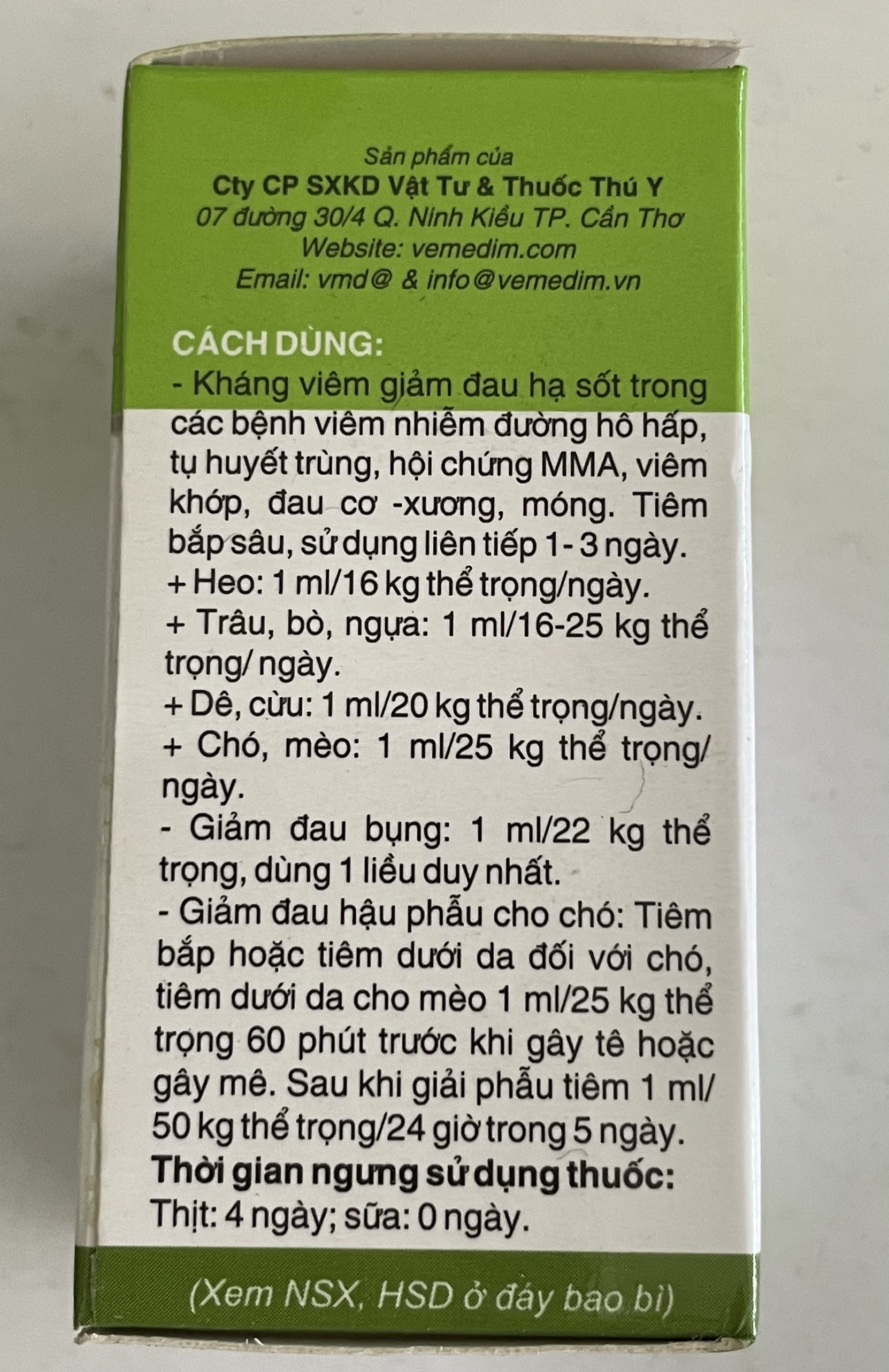 KETOVET 20ML - KHÁNG VIÊM, GIẢM ĐAU, HẠ SỐT