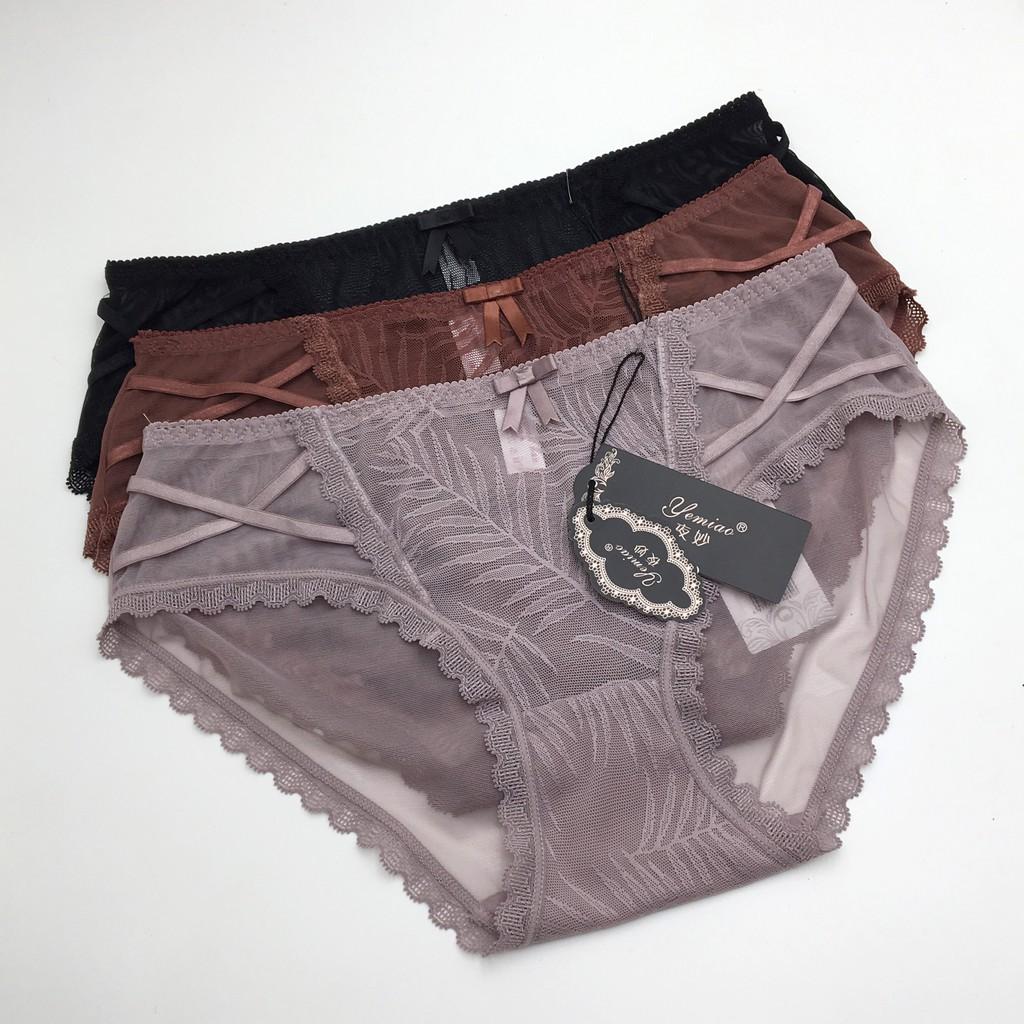 Combo 3 Quần Lót Ren Nữ Sexy, Gợi Cảm Phù Hợp Với Người Từ 45KG - 55KG Hàng Quảng Châu Cao Cấp| Quần Lót Ren Nhiều Màu