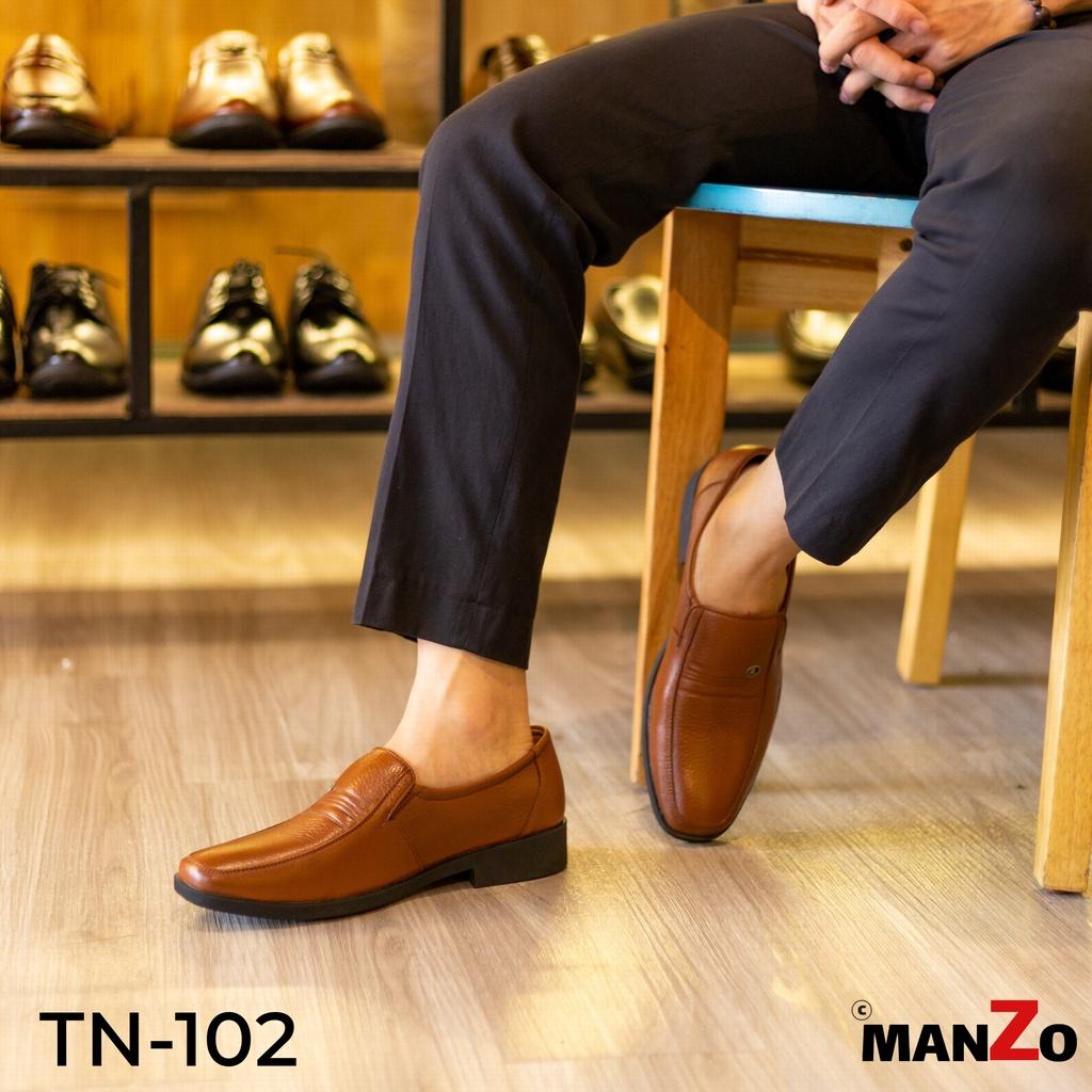 Giày da nam cao cấp dành cho tuổi trung niên - Bảo hành 12 tháng tại Manzo - TN 102