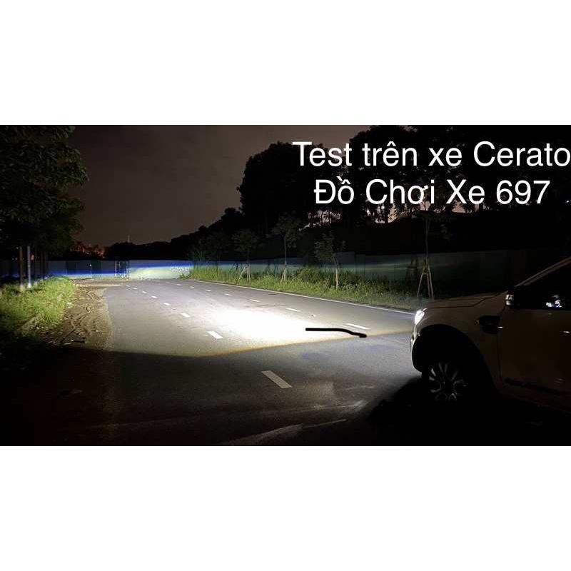 Đèn pha led Ultra-K3 lắp Ô tô, Xe máy. Tản nhiệt hợp kim, bền, sáng, mát