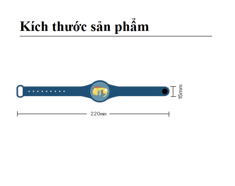 Đồng Hồ/Vòng Đeo Tay Chống Muỗi Có Đèn Led Phát Sáng Dành Cho Bé