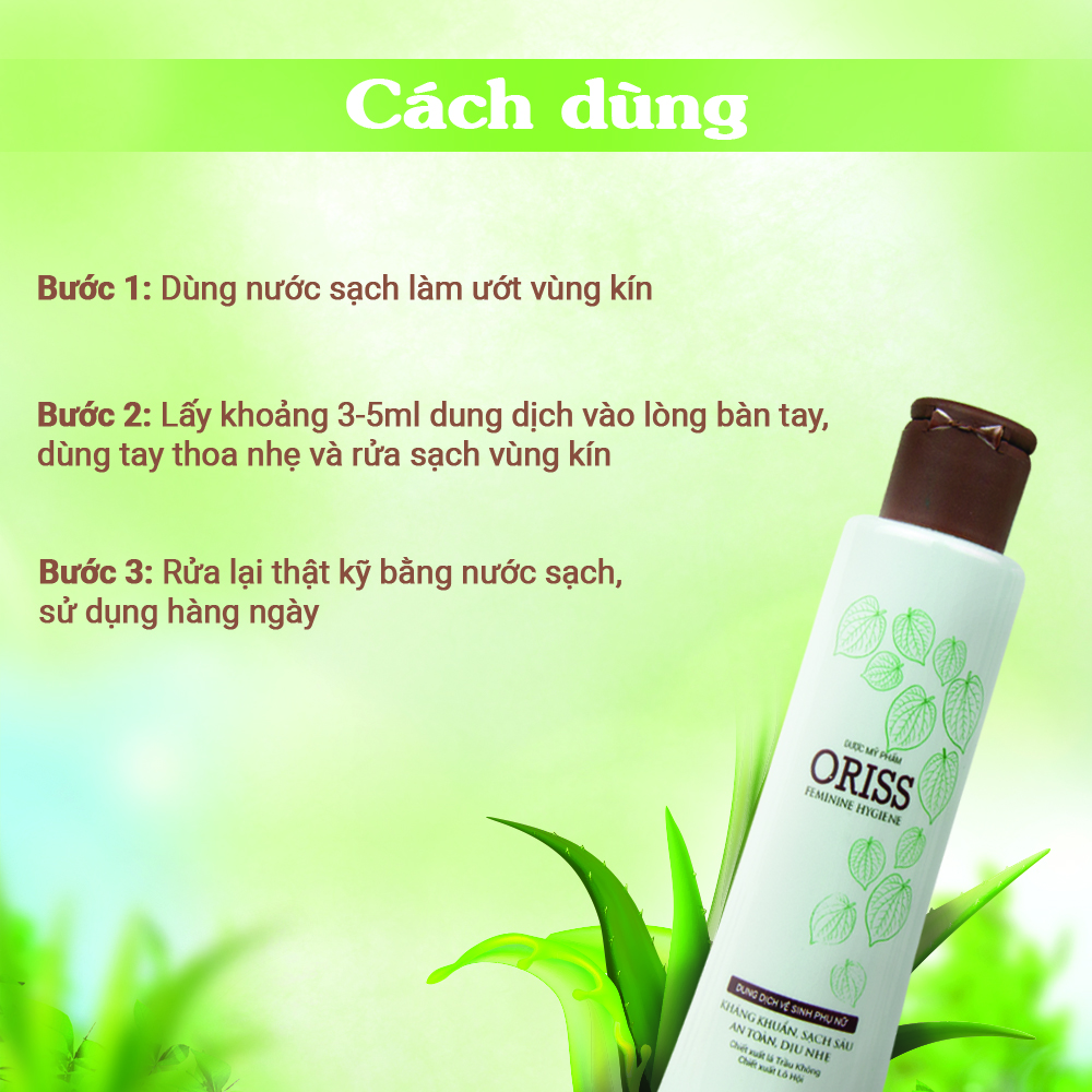 Combo Dung Dịch Vệ Sinh Chuyên Biệt Cho Nam Giới Oriss 100g + Dung Dịch Vệ Sinh Phụ Nữ Dịu Nhẹ Oriss 150ml