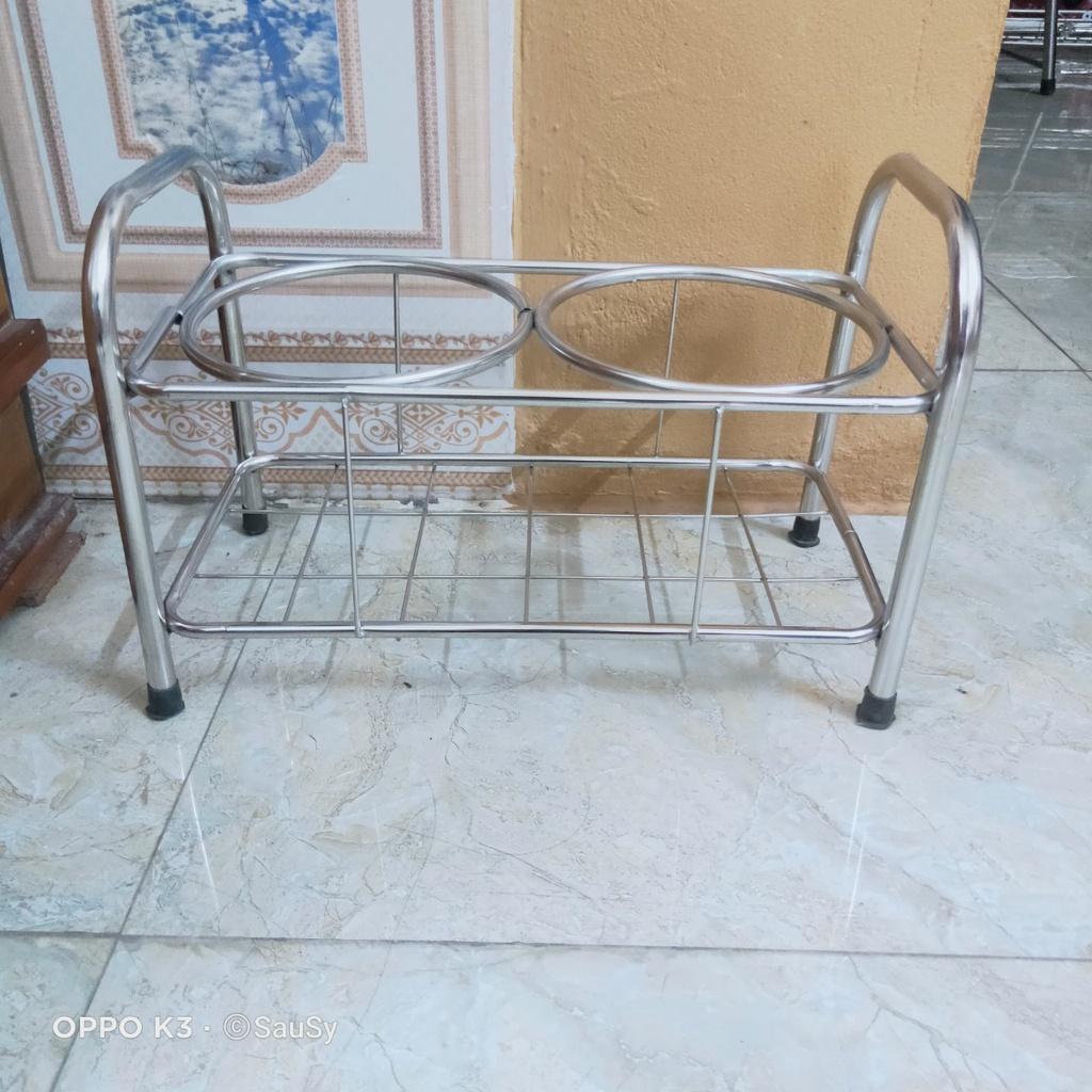 Chân Kệ Inox đặt Phích nước tròn 2 lít