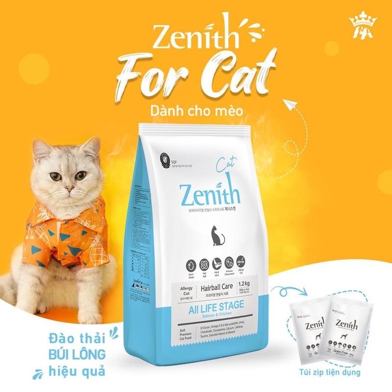 Hạt mềm Zenith Hairball Care tiêu búi lông cho mèo 1.2kg