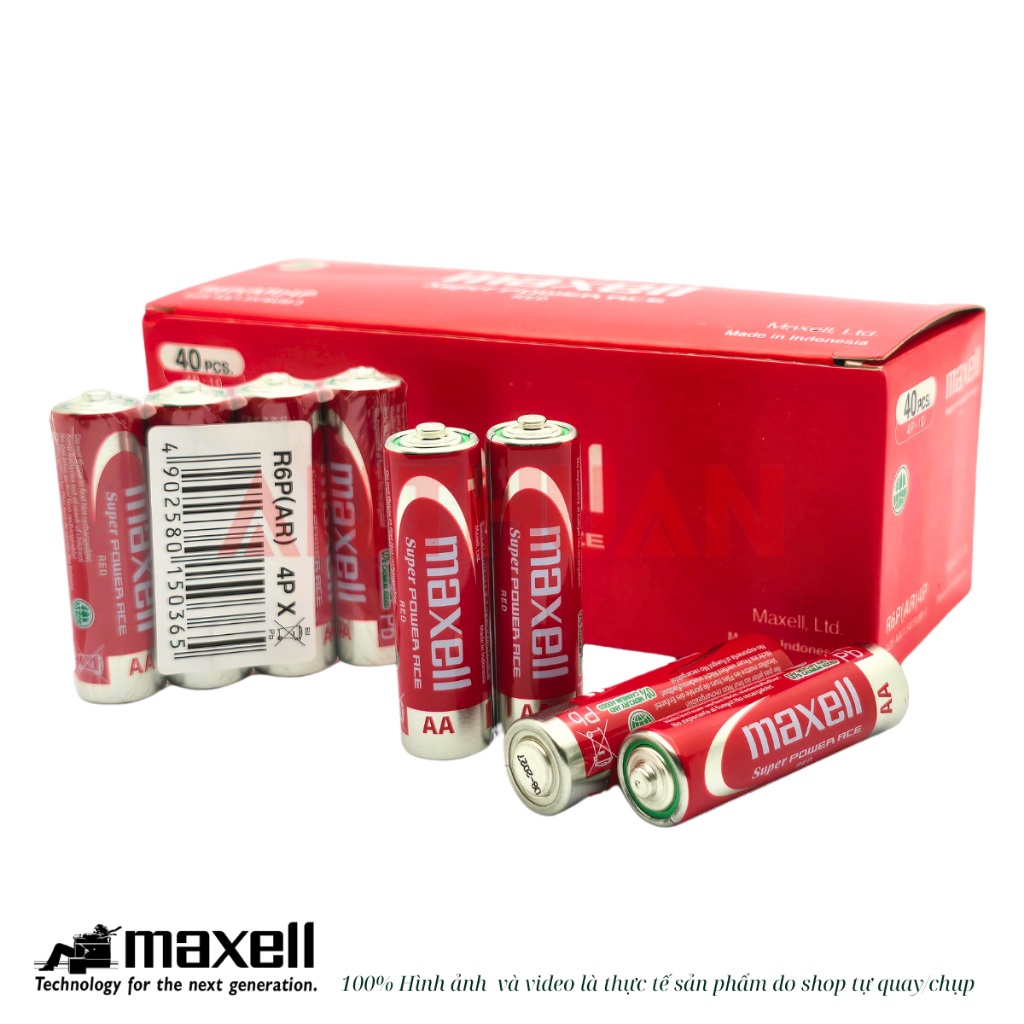 Pin tiểu Maxell AA Chất Lượng Cao, Siêu Bền dùng cho các thiết bi điện tử gia dụng - Hàng chính hãng