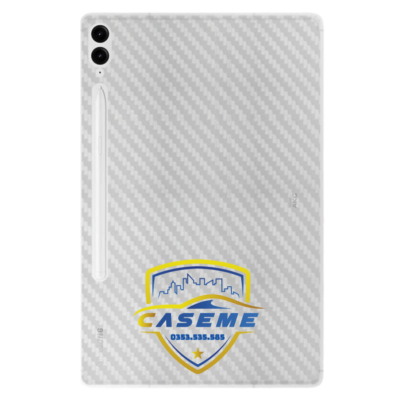Miếng Dán Sợi Carbon 3D Bảo Vệ Mặt Sau Cho Samsung Galaxy Tab S7, S8, S9 - Hàng Nhập Khẩu