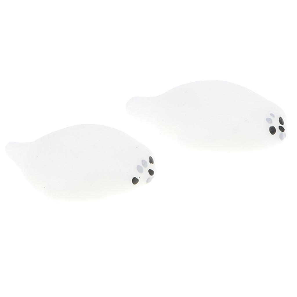 2 X Soft Slow Rising Squishes TPR Stress Relief Sea lion Toy