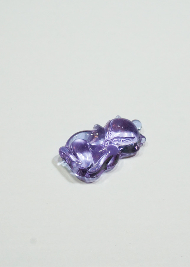 Mặt dây Hồ Ly sexy đá Topaz tím Tình Duyên - mạng Hỏa