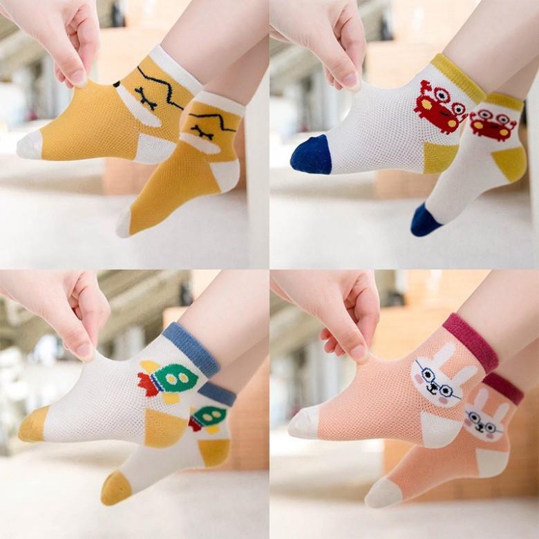 Tất điều hoà Cổ Cao Thu Đông chất liệu cotton Cho Bé Trai Bé Gái