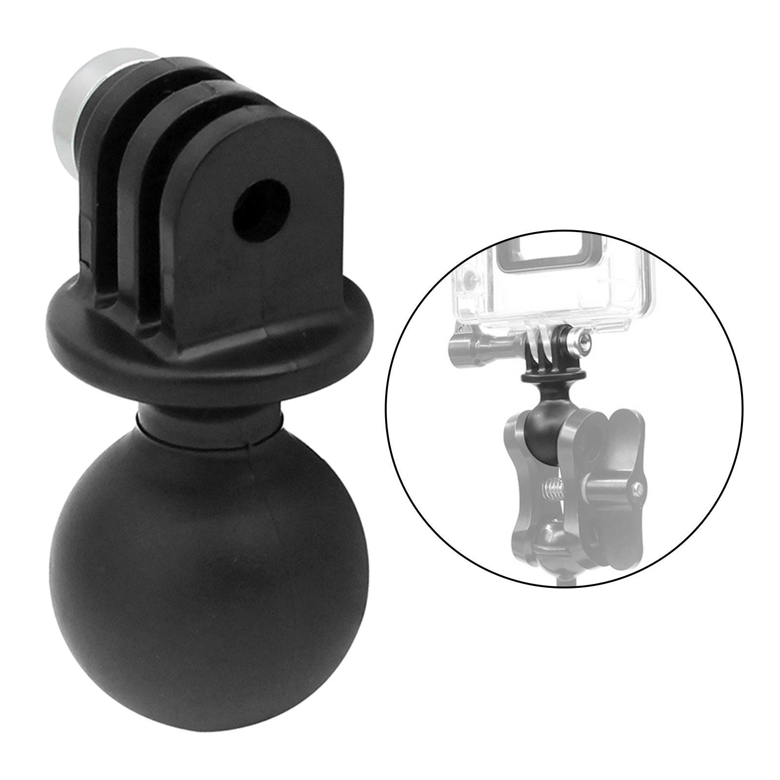 Ball Head Mount Adapter Accessory Sports Camera Durable 360 Degree Adjustment, Easy to Install ,Action Camera Ball Adapter