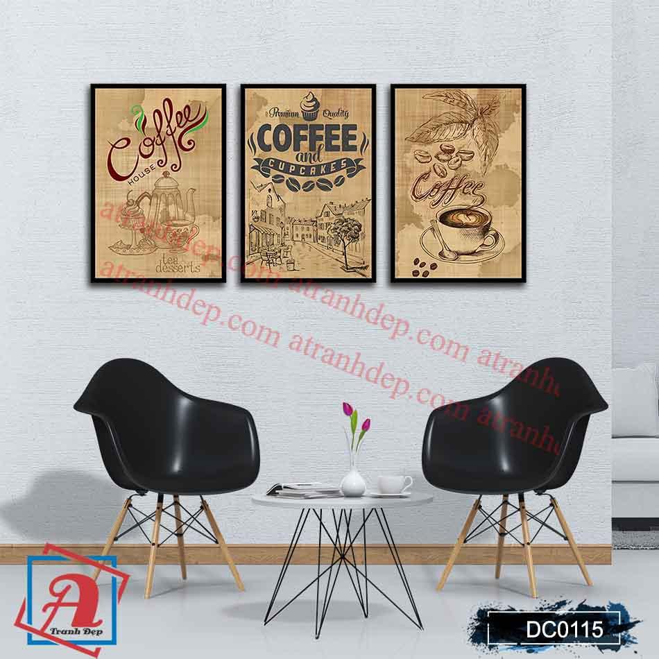 Tranh canvas treo tường Decor Tranh treo quán cafe 02 – DC115