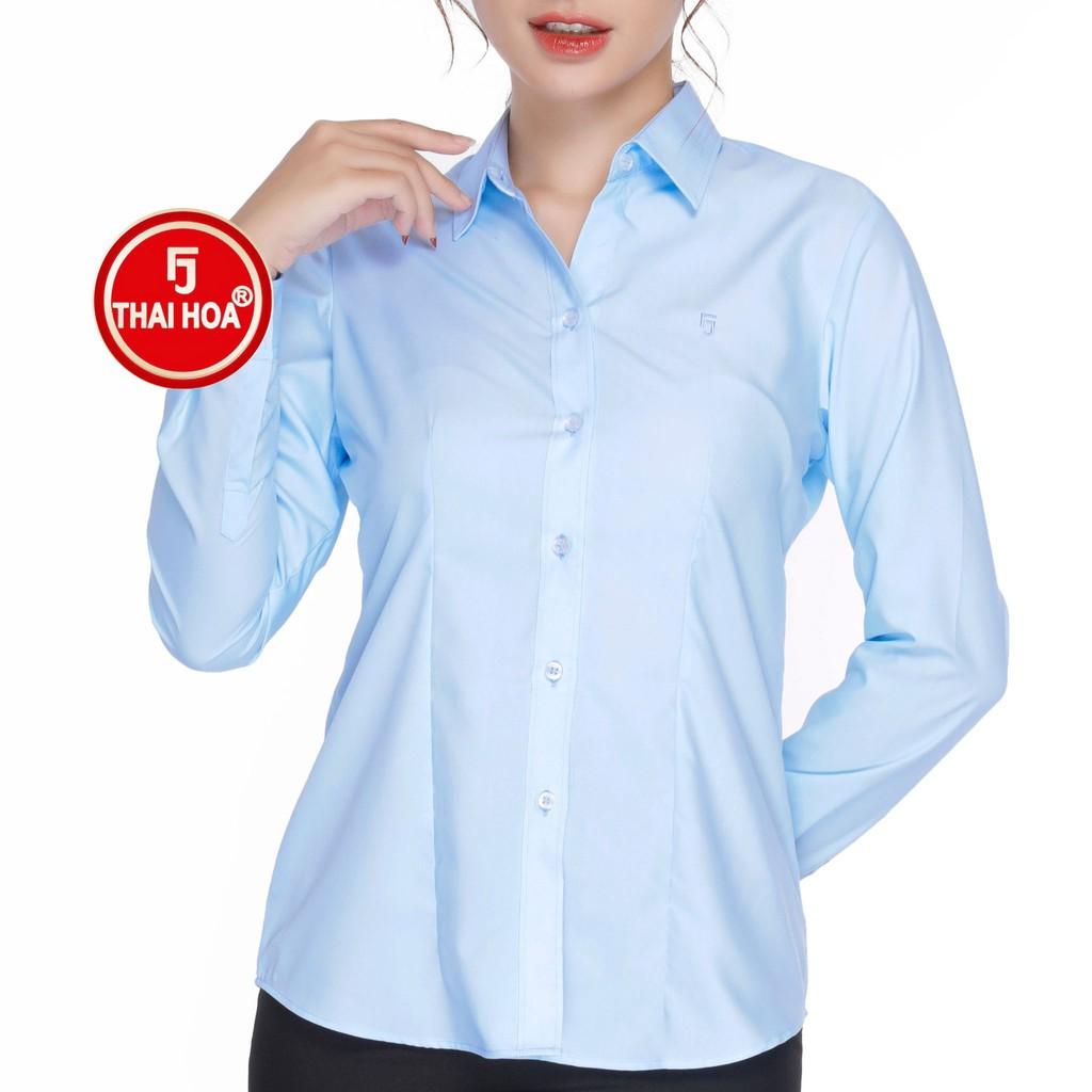 Áo sơ mi thời trang Thái Hòa 047-06-01 vải cotton thoáng mát đa dạng màu sắc
