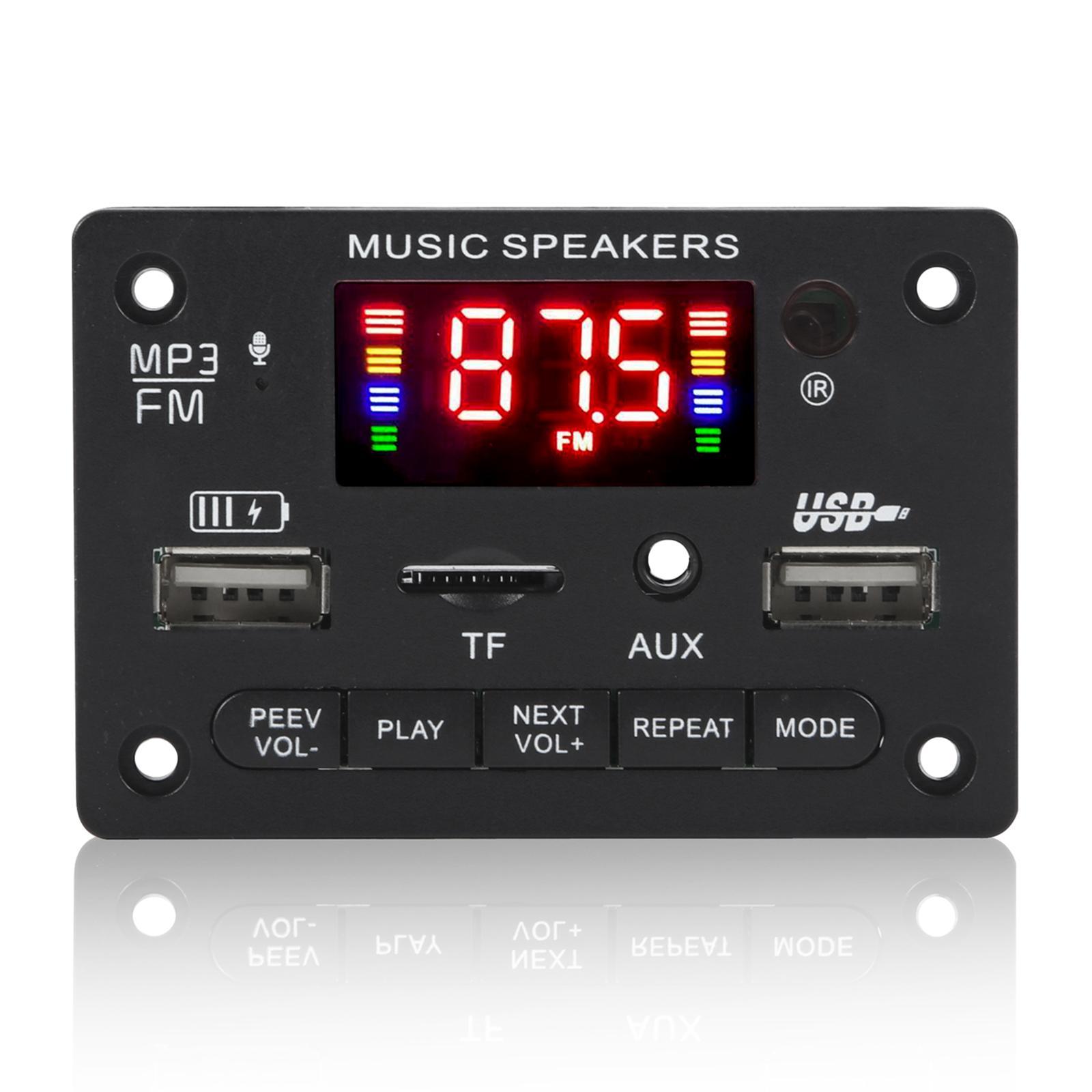 MP3 Player Decoding Board Module -Free MP3 Player Accessories Black