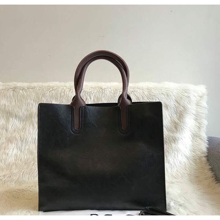 Túi xách tay, đeo chéo nữ thời trang kiểu dáng from túi đứng DA BÒ cao cấp KT: 32x28x12cm