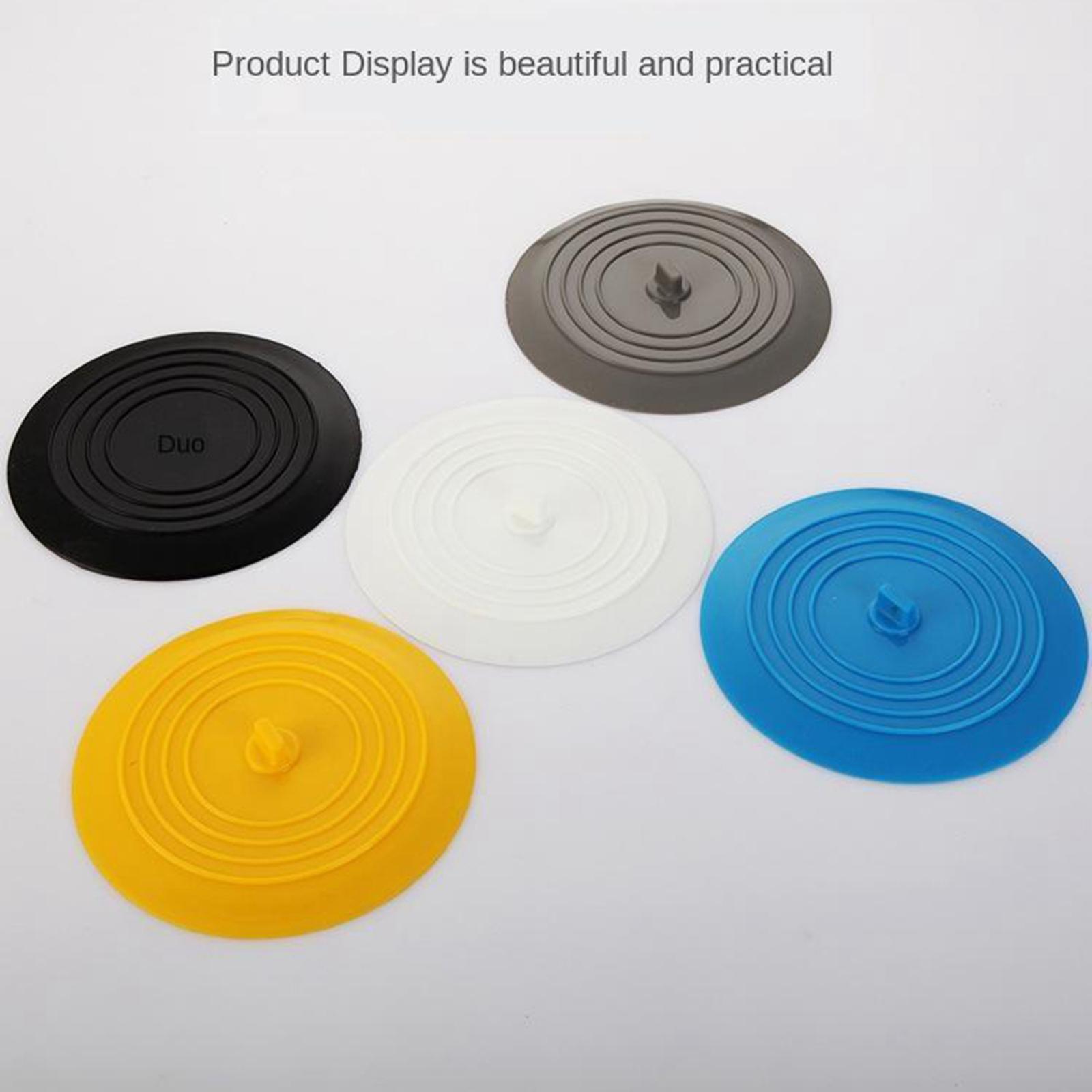 Silicone Tub Stopper Bathtub Drain Stopper Sealing Sink Stopper White
