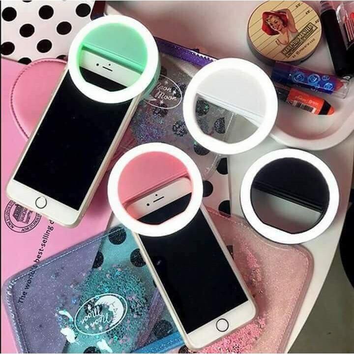 Đèn selfie Ring light cho điện thoại sạc điện TẶNG KÈM DÂY SẠC