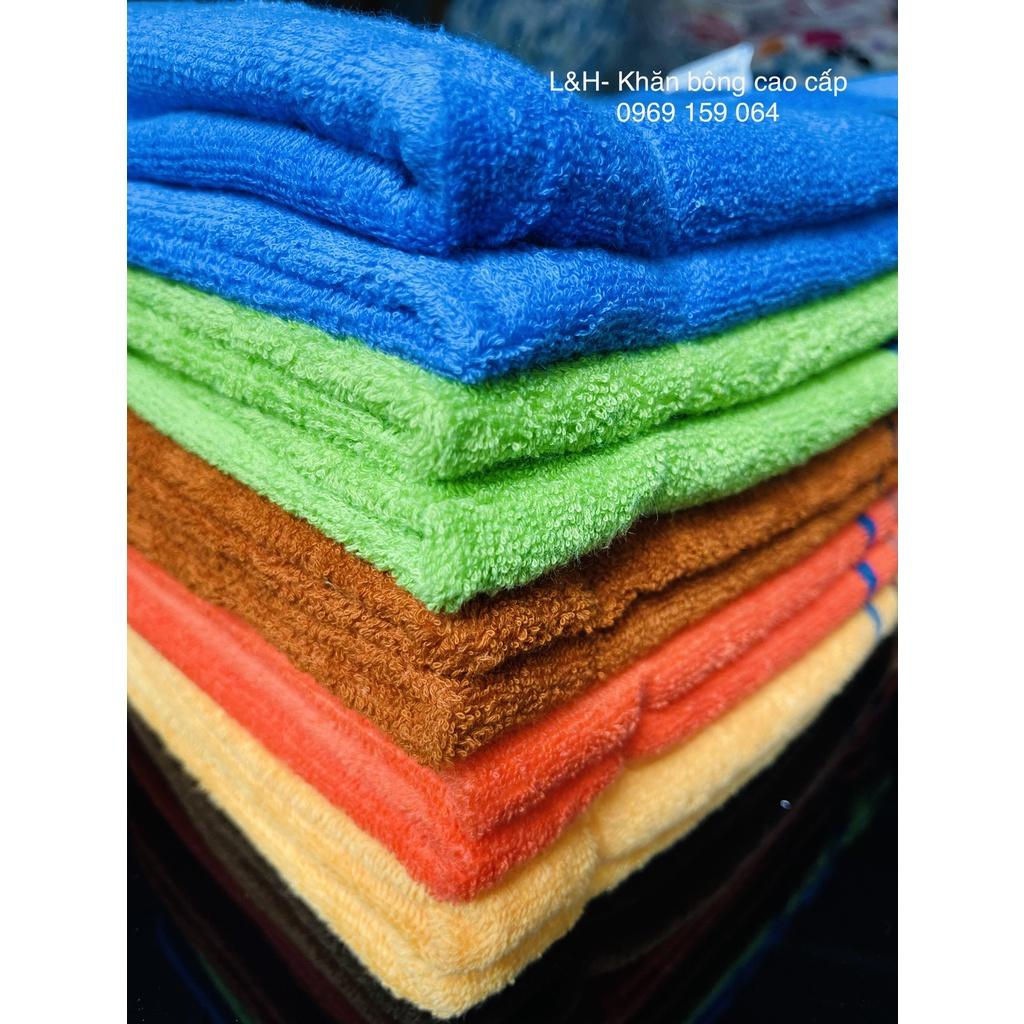Khăn lau đầu, lau tóc, sợi cotton, 3 dí, KT 34*80cm