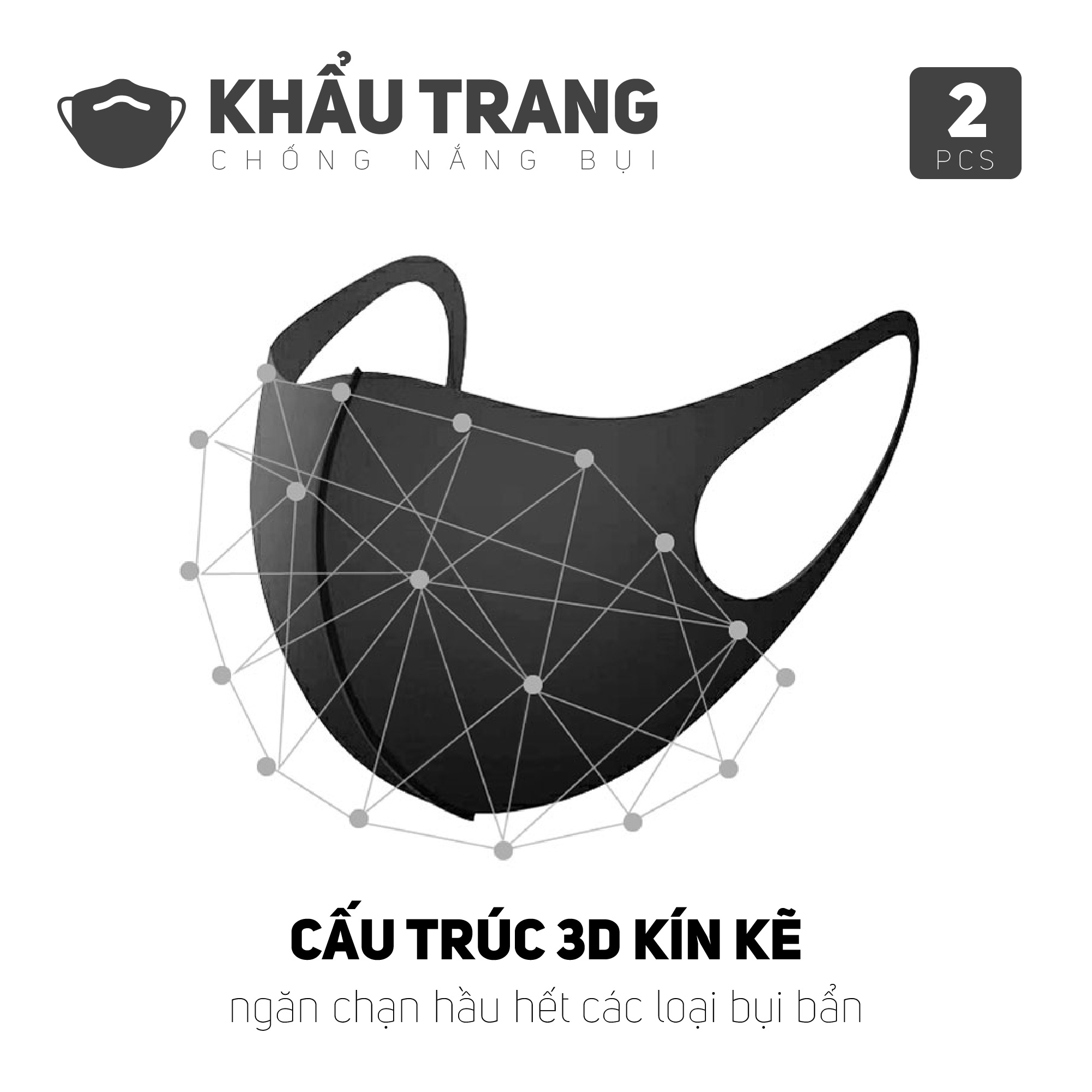 Khẩu Trang Vải 3D Chống Ô Nhiễm Bụi Mịn, chống Nắng Công Nghệ NHẬT BẢN,khẩu trang chống tia uv,khẩu trang vải su co giãn 4 chiều tao cảm giác thoải mái khi sủ dụng