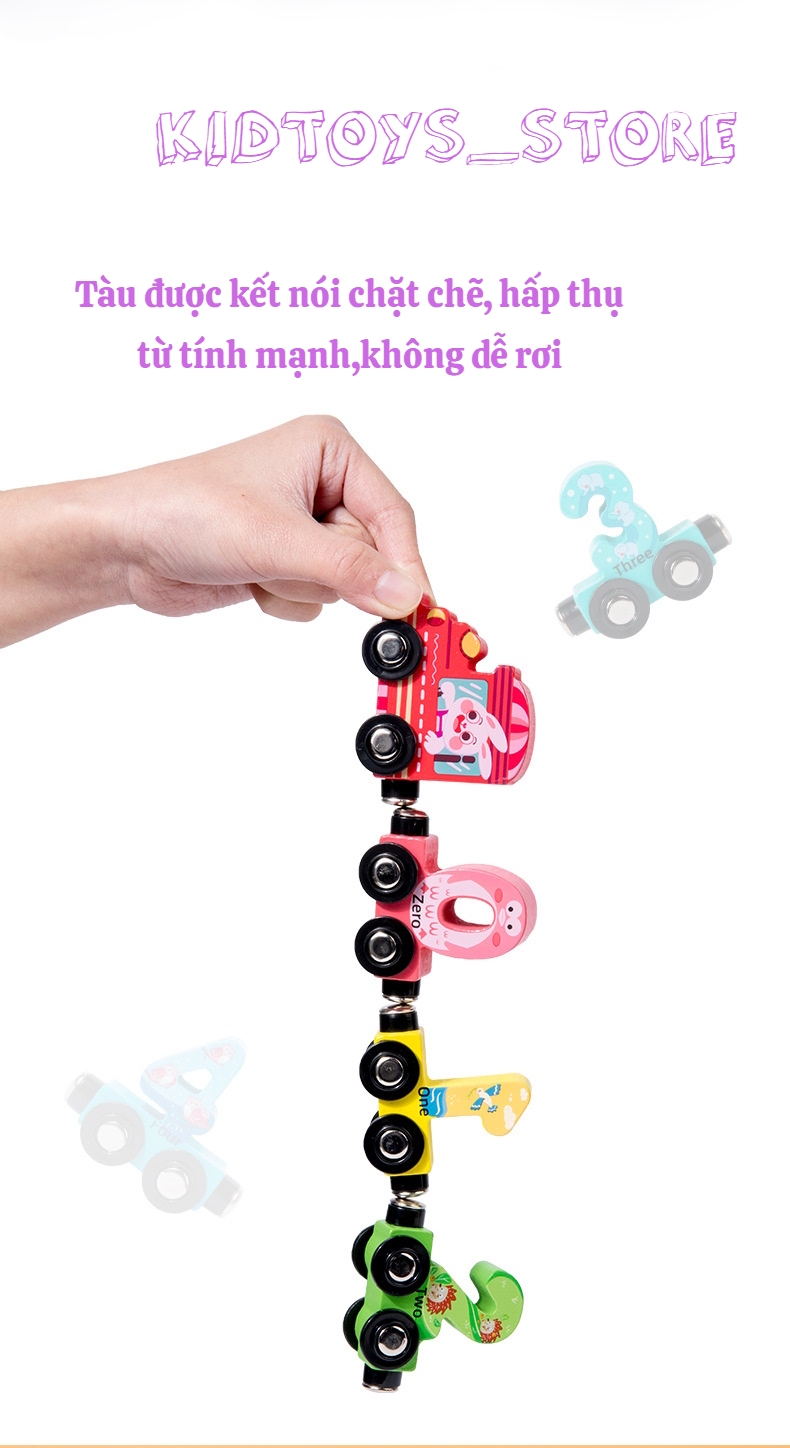 Đoàn Tàu Số Đếm Nam Châm Từ Tính Cho Bé ĐỒ CHƠI GIÁO DỤC