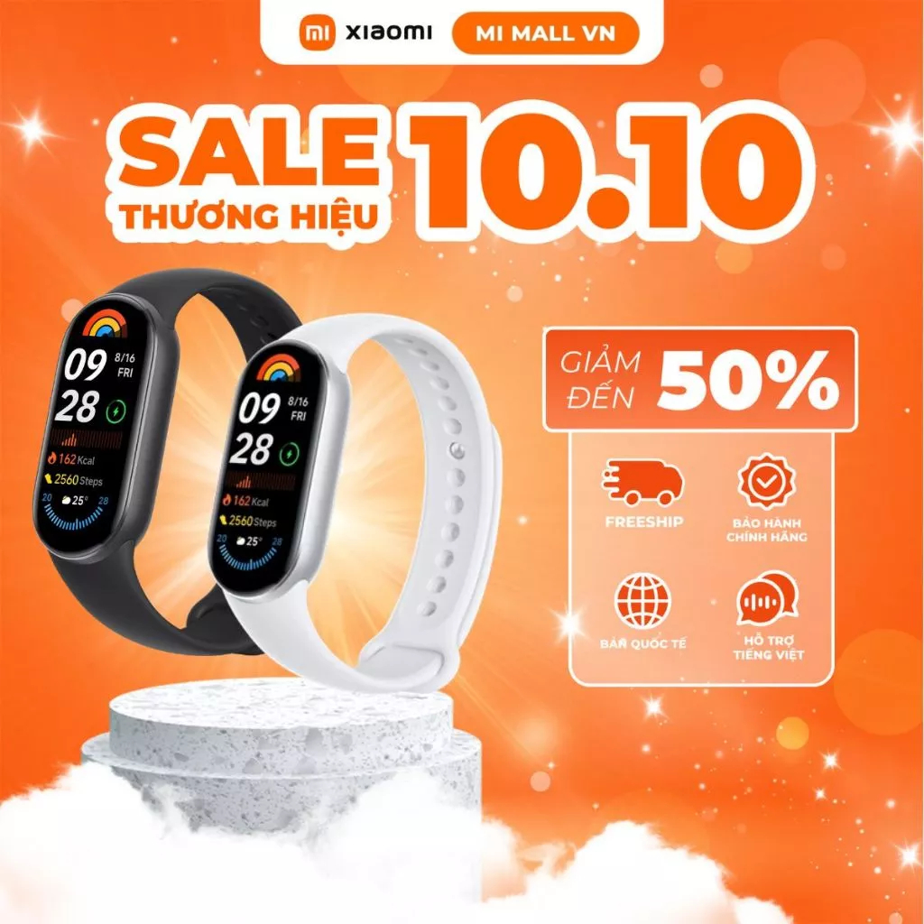 Vòng Đeo Tay Thông Minh Xiaomi Mi Band 9 - Bản Quốc Tế - Hàng Chính Hãng