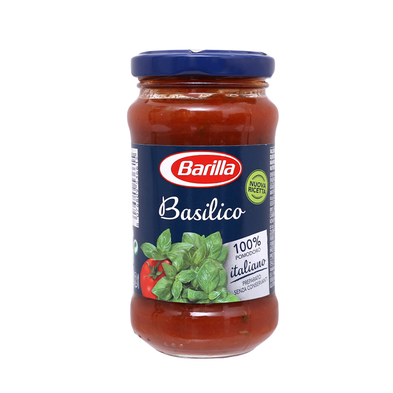 Combo 1 Sốt Barilla Basilico 200G Và 1 Mì Barilla Sợi Hình Ống Spaghetti 200G