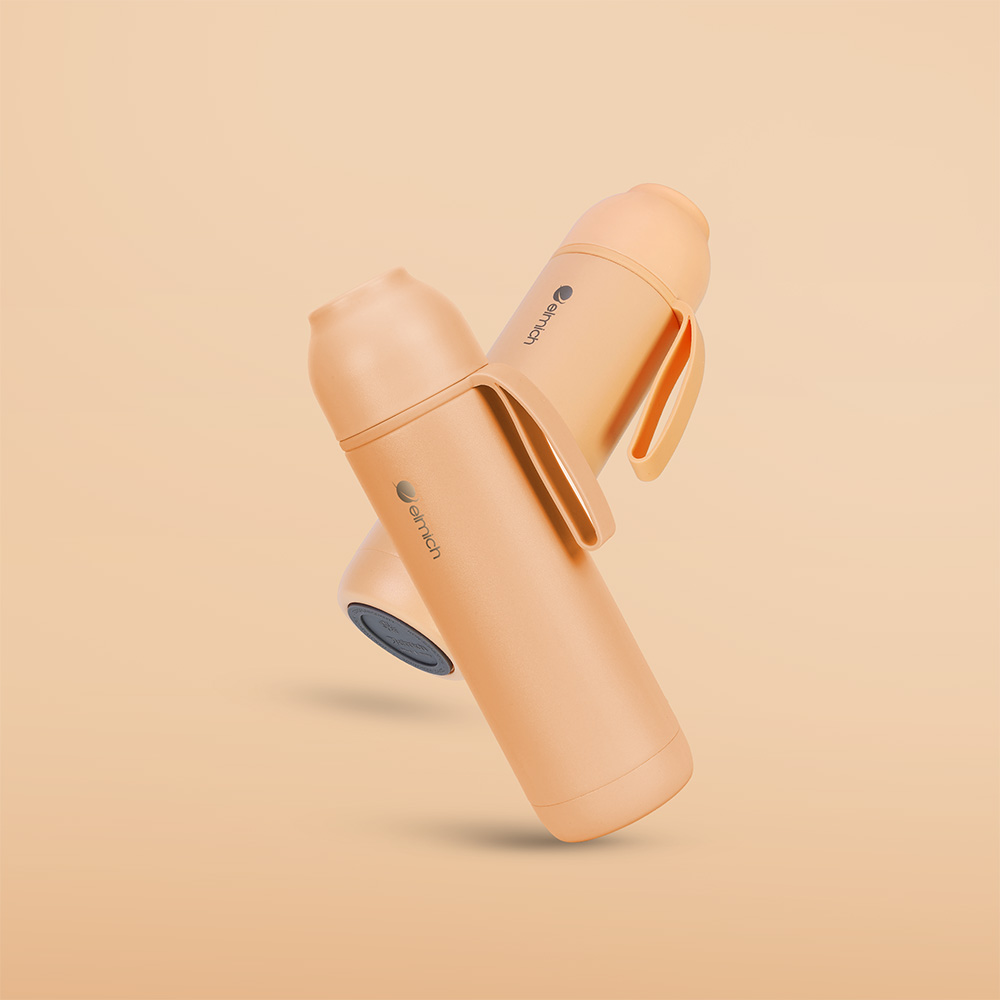 Bình Giữ Nhiệt Inox 316 Elmich Goodluck EL8306 500ml, Hàng Chính Hãng, Nắp Mở 1 Chạm - JoyMall